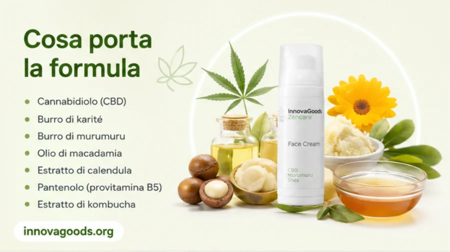 InnovaGoods — CBD, карите, мурумуру, макадамия, невен, пантенол и комбуча