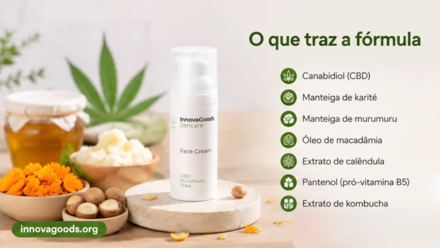 InnovaGoods — CBD, карите, мурумуру, макадамия, невен, пантенол и комбуча