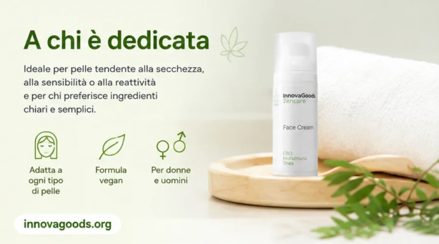 InnovaGoods — веган крем за лице за всеки тип кожа